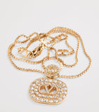 Valentino Garavani crystal VLogo Signature necklace, UK version