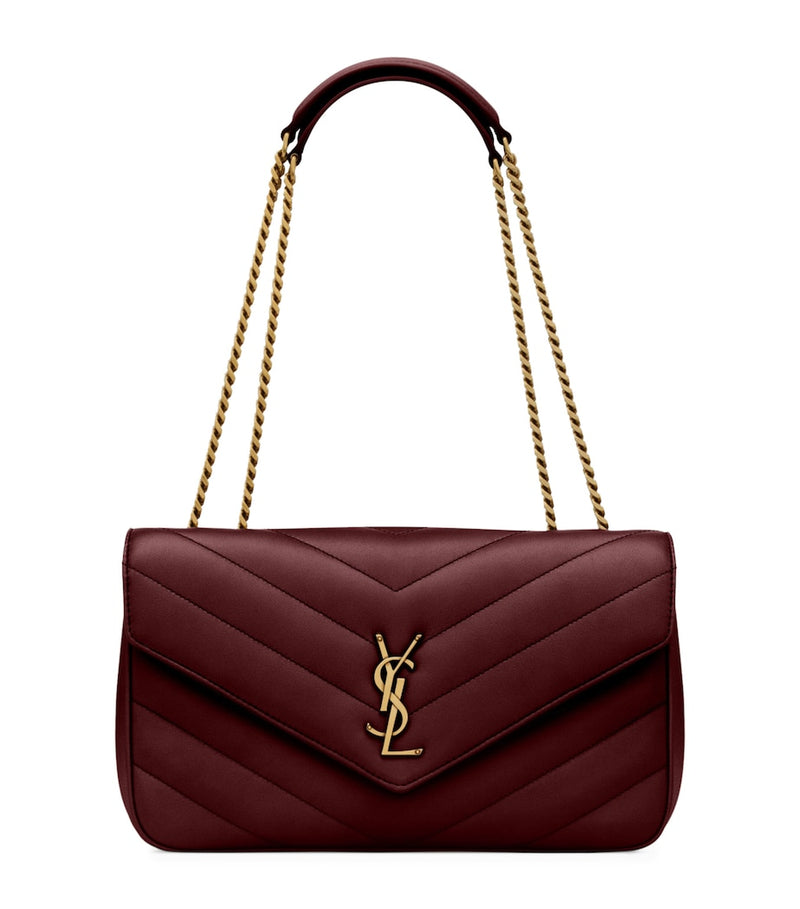 Saint Laurent Loulou shoulder bag matelassé leather, UK version