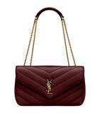 Saint Laurent Loulou shoulder bag matelassé leather, UK version