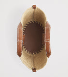 Harrods small raffia tote bag, imported from the UK