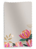 Sara Miller pale grey peony border roller blind, UK version