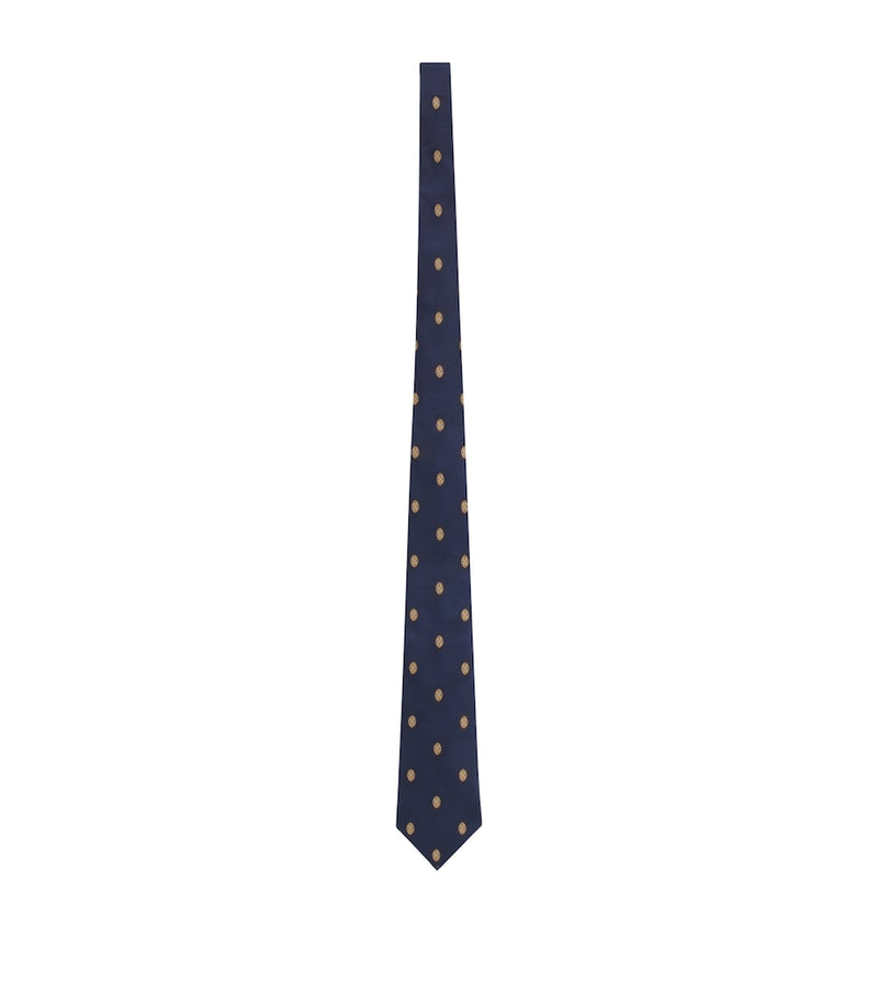 Saint Laurent jacquard medallion tie 8cm, UK version