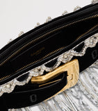 Balmain Anthem embellished clutch bag (British brand)