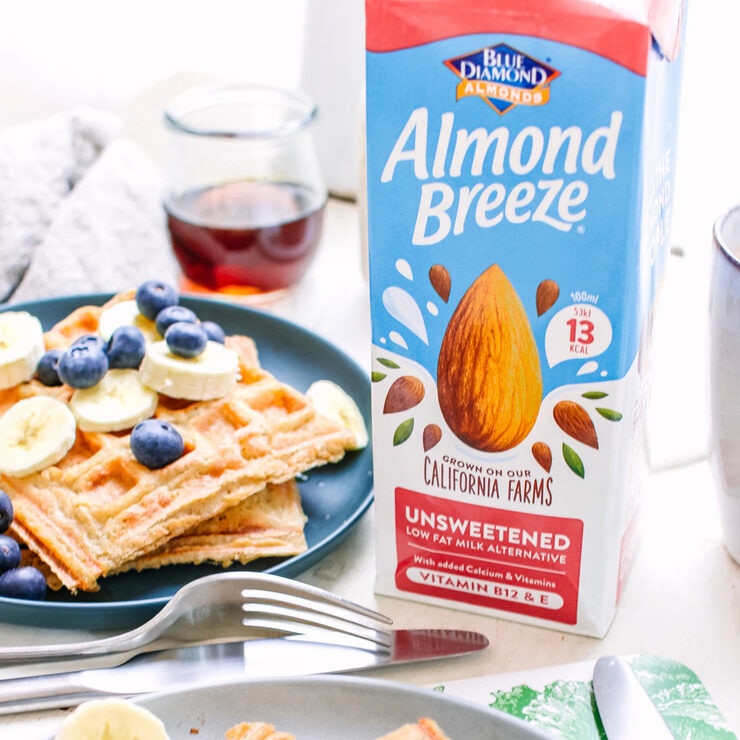 Blue Almond unsweetened almond drink 8 x 1L - British product