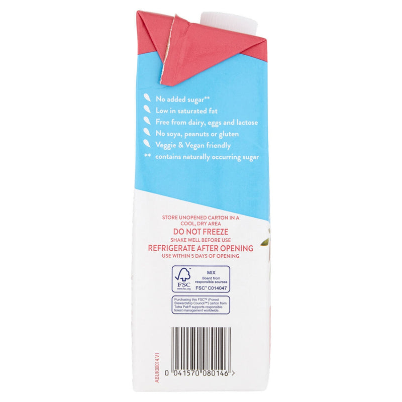 Blue Almond unsweetened almond drink 8 x 1L - British product