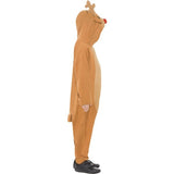 Smiffys reindeer all in one costume brown hooded jumpsuit - British product