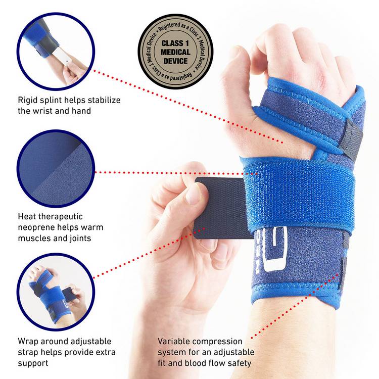 NEO G stabilized wrist brace left one size - British product