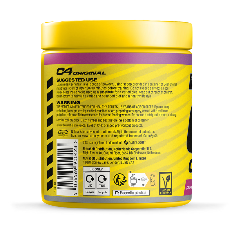 Cellucor C4 Original pre-workout powder Cosmic Rainbow 414g - British product