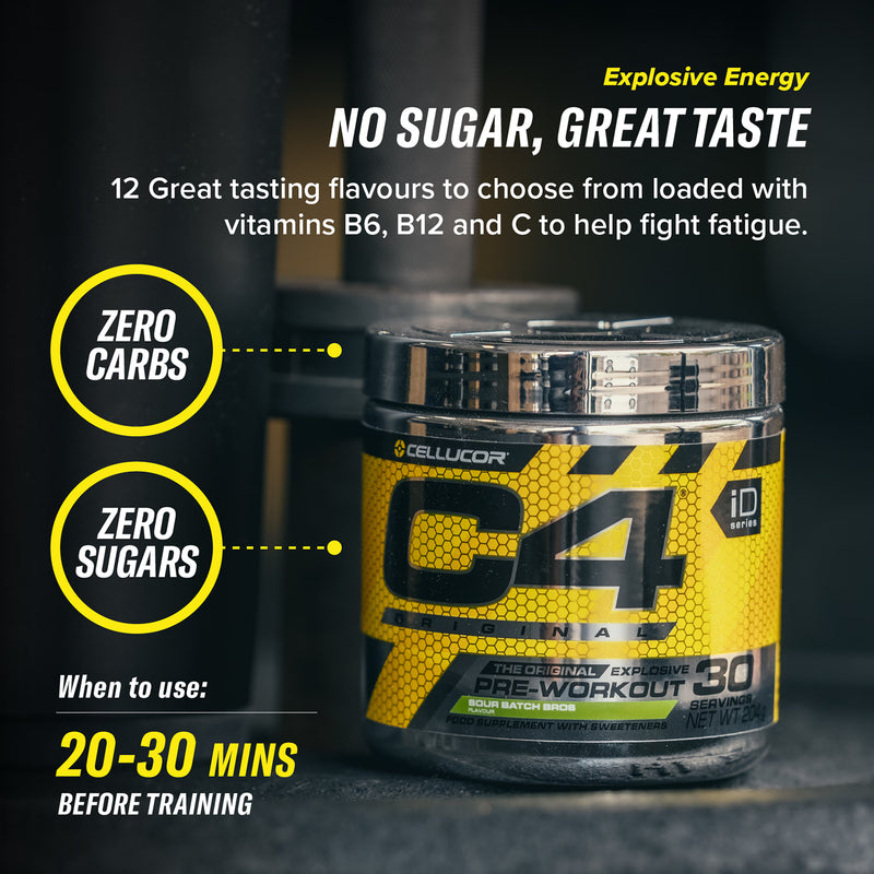 Cellucor C4 Original pre-workout powder Cosmic Rainbow 414g - British product