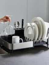 Next Joseph Joseph Grey Extend Steel Dish Rack- Buy online at McGrocer