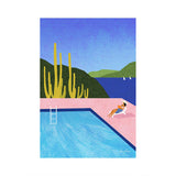 Superdrug Henry Rivers Swimming Pool I Art Print (40cm x 30cm)- Buy online at McGrocer