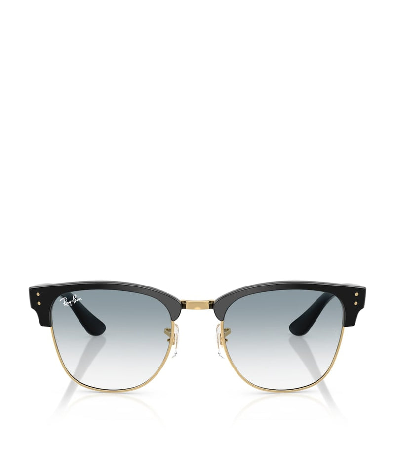 Ray-Ban Clubmaster Reverse Square sunglasses gold-tone acetate, imported from the UK