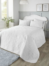 Next White Luana Quilted Bedspread 200cm x 230cm- Buy online at McGrocer