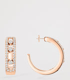 Messika Move Classique rose gold diamond hoop earrings 0.52ct (British brand)