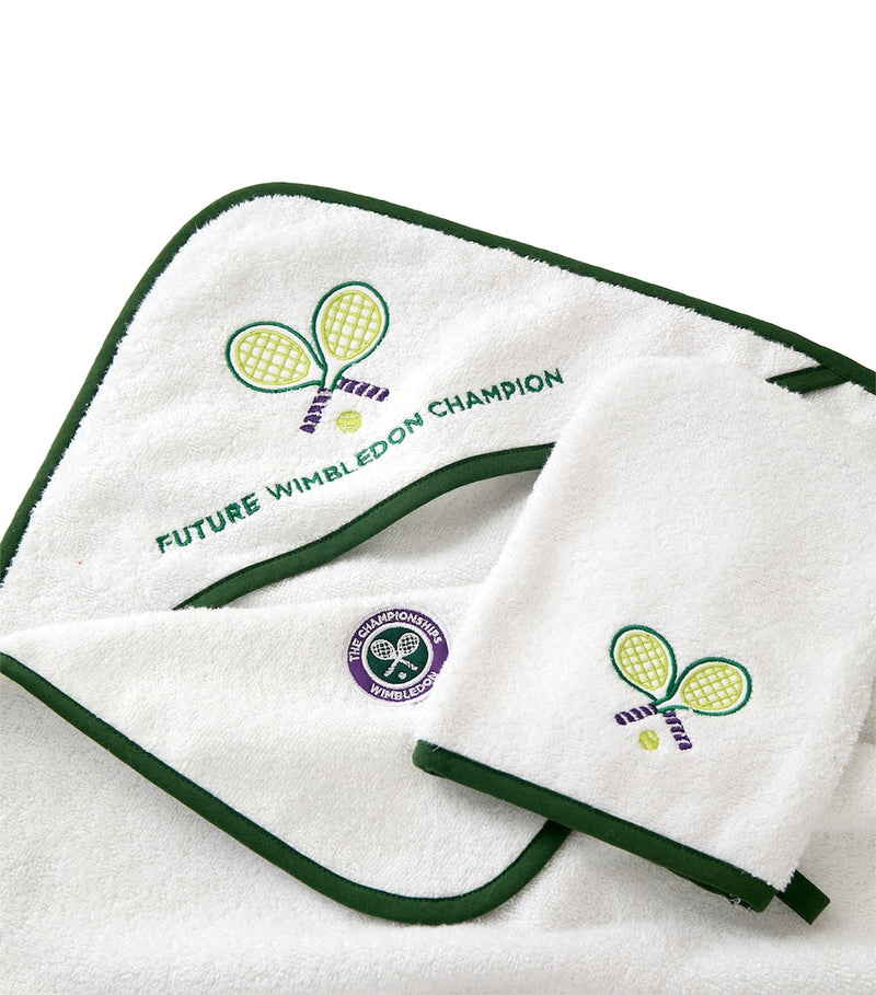 Christy Wimbledon Mini Future Champion baby towel bundle 75x75cm, UK version