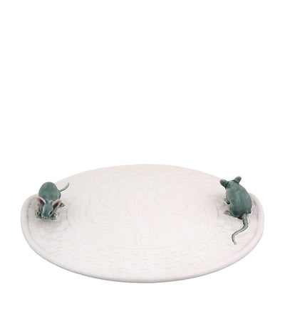 Harrods Bordallo Pinheiro Ceramic Cheese Plate 31.5cm- Buy online at McGrocer