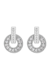 Harrods Bvlgari BVLGARI BVLGARI White Gold and Diamond Earrings- Buy online at McGrocer