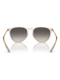 Ray-Ban Erika classic pink sunglasses with grey lenses, UK version