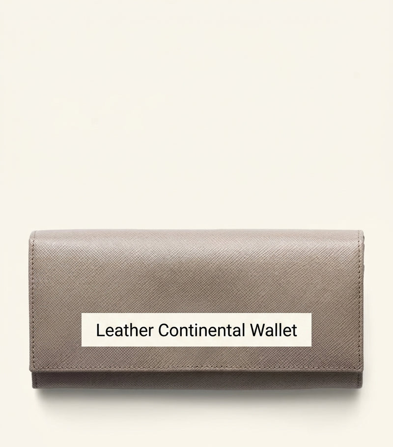 Prada large Saffiano leather wallet, imported from the UK