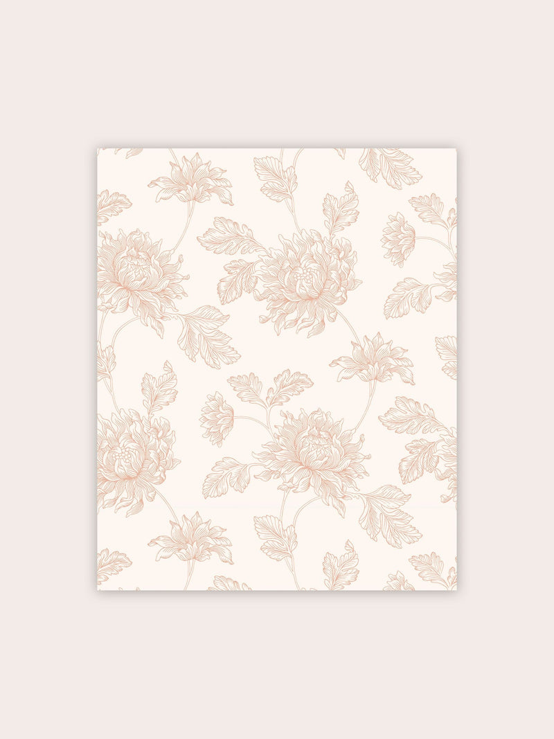 Laura Ashley Pink Stratton wallpaper sample A4, UK version