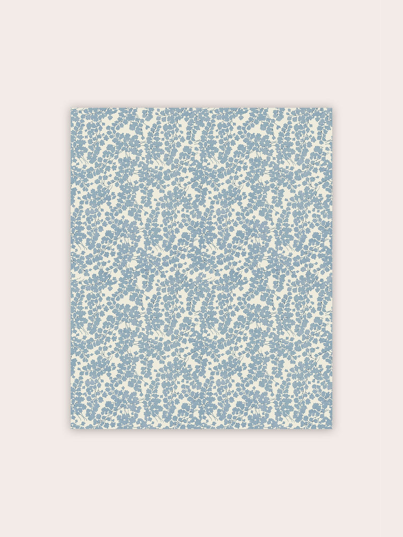 Laura Ashley wallpaper sample Newport Blue Cariad Spray A4, UK version