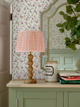 Next Laura Ashley Priory Coral Pink Wallpaper Sample A4- Buy online at McGrocer