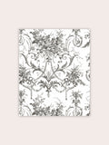 Laura Ashley Tuileries wallpaper sample charcoal grey A4 - British product