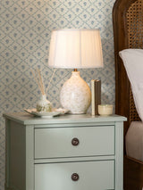 Next Laura Ashley Blue Kate Pale Seaspray Blue Wallpaper Sample A4- Buy online at McGrocer