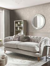 Next Laura Ashley Heledd Blooms Dove Grey A4 Wallpaper Sample- Buy online at McGrocer