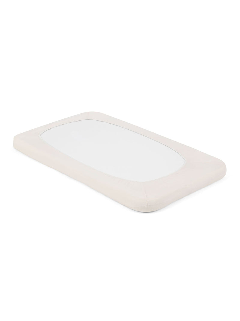 Joie White Moonbeam Roomie Glide cotton fitted sheet, UK version