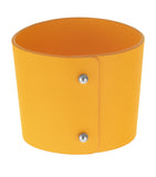 Christofle leather coffee cup ring H6.5cm, imported from the UK