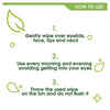 Simple biodegradable exfoliating face wipes 20 count (British brand)