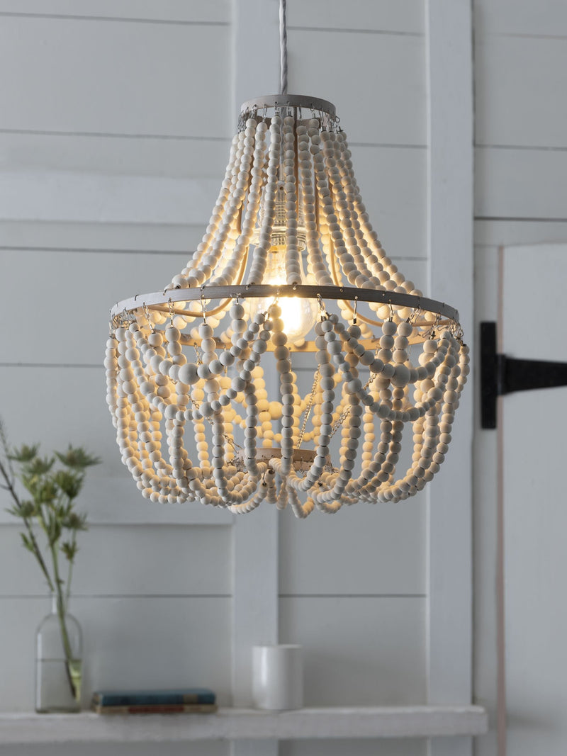 Natural Tahlia pendant lamp shade Easy Fit, UK version