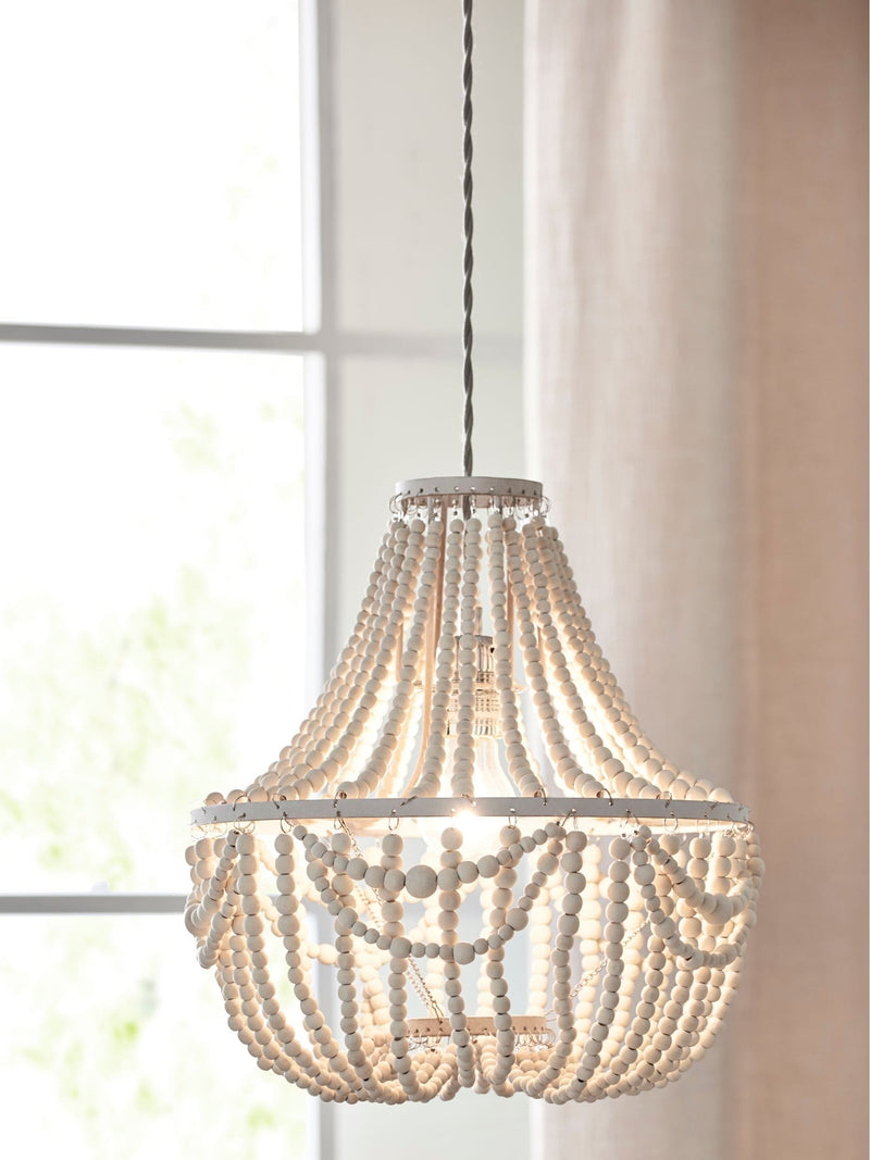 Natural Tahlia pendant lamp shade Easy Fit, UK version