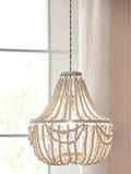 Natural Tahlia pendant lamp shade Easy Fit, UK version