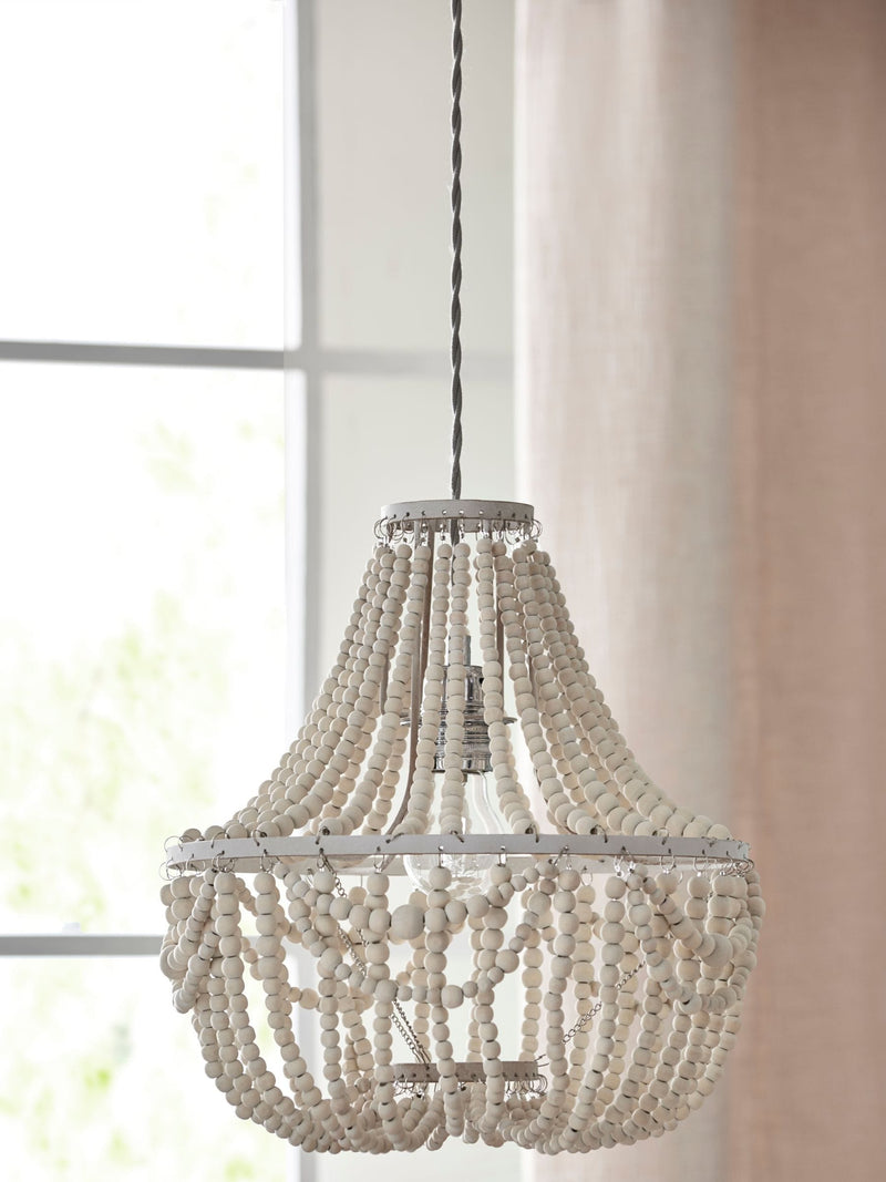 Natural Tahlia pendant lamp shade Easy Fit, UK version