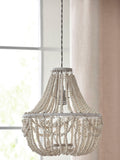 Natural Tahlia pendant lamp shade Easy Fit, UK version