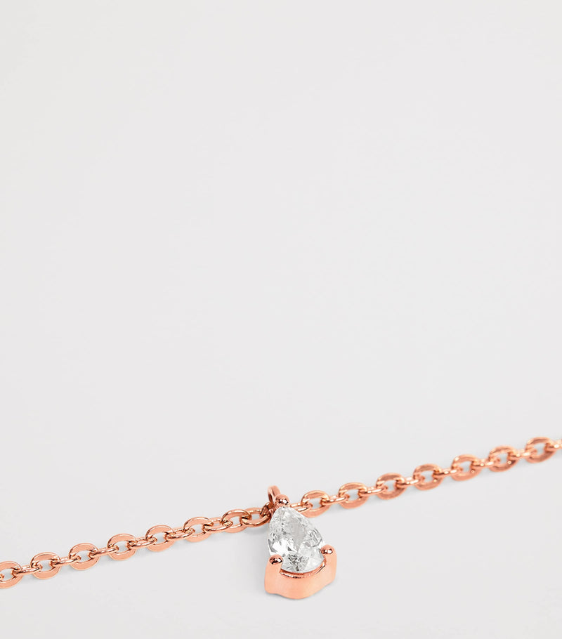 Harrods rose gold and diamond necklace 0.80ct, imported from the UK