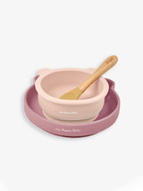 Next JoJo Maman Bébé Pink My First Silicone Mealtime Bear Set Silicone Weaning Set- Buy online at McGrocer