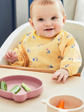 JoJo Maman Bébé pink silicone mealtime bear set, UK version