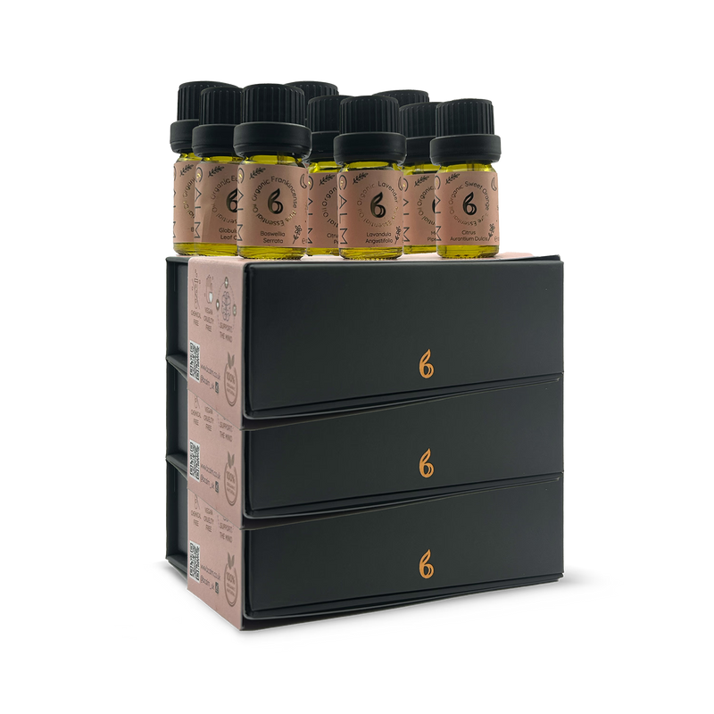B Calm organic essential oil set 8 oils 9x5ml, imported from the UK