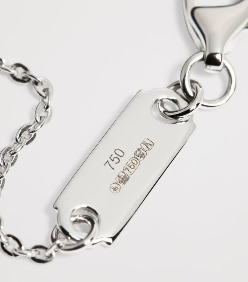 Harrods white gold diamond illusion necklace 0.90ct, imported from the UK