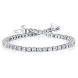 Costco UK Costco 4.00ctw Round Brilliant Cut Diamond Tennis Bracelet 18ct White Gold- Buy online at McGrocer