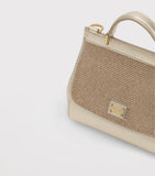 Dolce&Gabbana Kids leather top-handle bag, imported from the UK