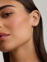 Next D.LOUISE Gold Tone Waterproof Heart Tennis Stud Earrings- Buy online at McGrocer