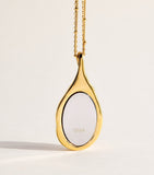 Chloé mirror pendant necklace conch shell motif, UK version