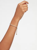 Ted Baker gold tone pearl adjustable tennis bracelet 21cm (British brand)