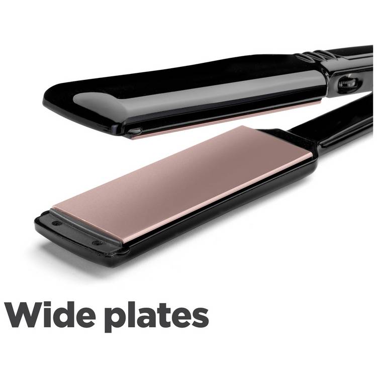 BaByliss Keratin Shine hair straightener with wide plates - British product