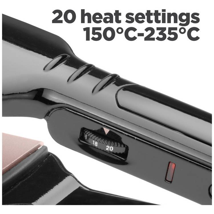 BaByliss Keratin Shine hair straightener with wide plates - British product