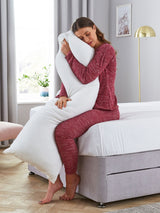 Next Silentnight Medium Squishy Velvet Touch Body Pillow 147x48cm- Buy online at McGrocer